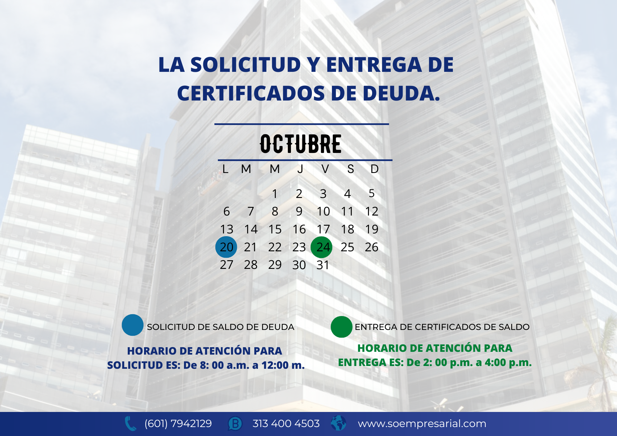 calendario Octubre